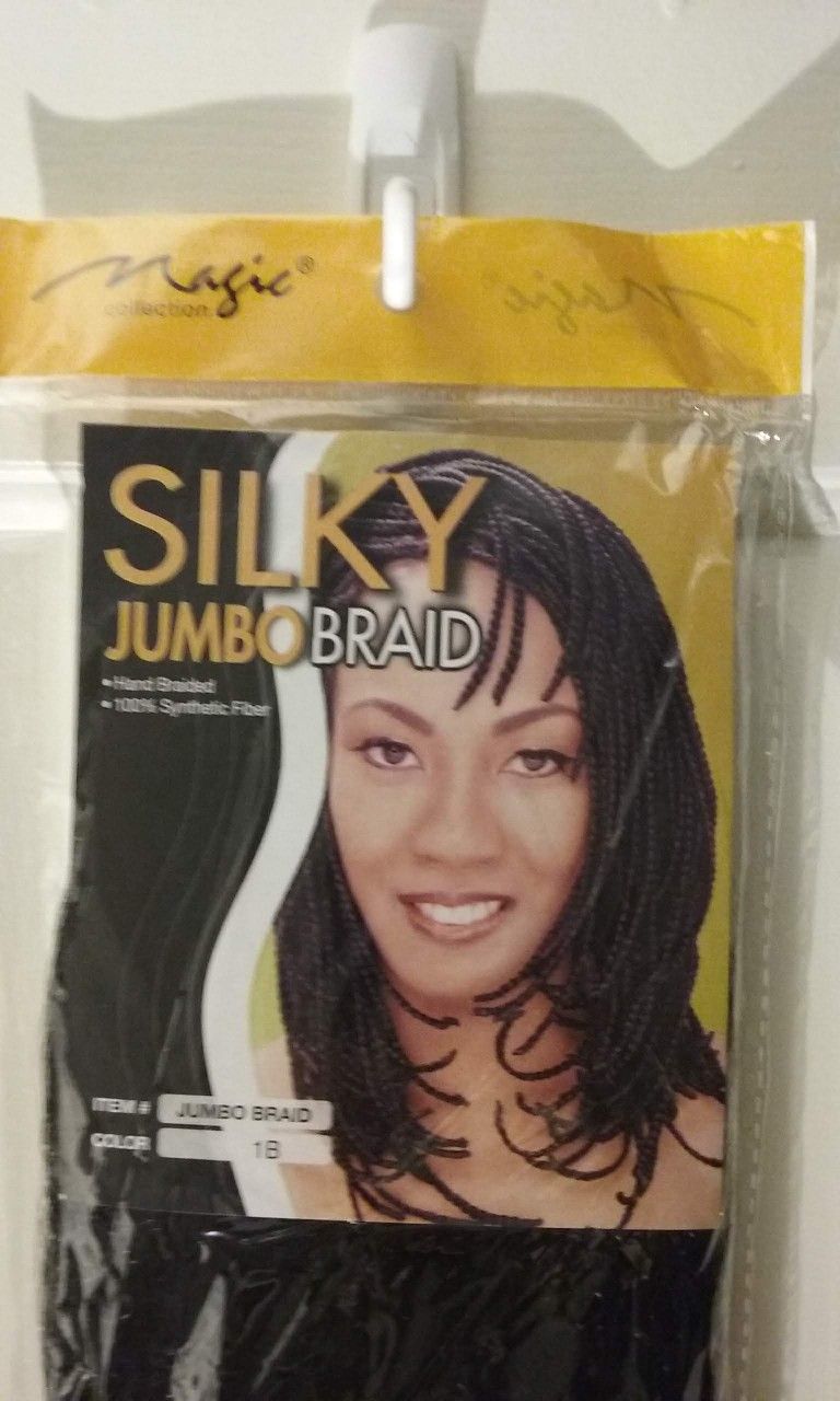 Magic Collection Silky Jumbo Braid, 100% Synthetic Fiber, Color: 1B, NEW
-Last ONE