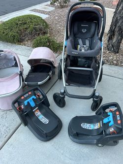 Uppababy Vista complete travel system stroller