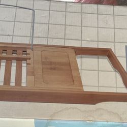 Bamboo Bathtub Caddy