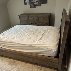 Twin Bed Frame , Night Stand And Dresser