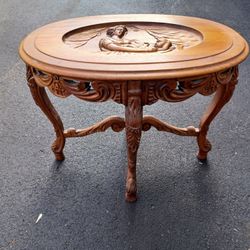 Antique  Carved Oval Table