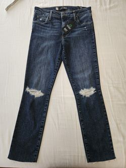 Kut from the Kloth Reese Ankle Straight Leg Jeans Womens Size 2 Distressed