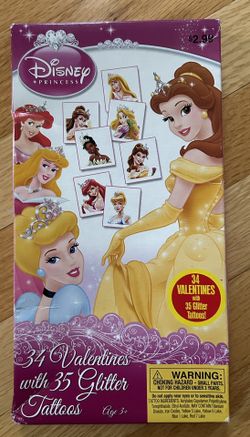 Disney Princess Valentines Day Cards
