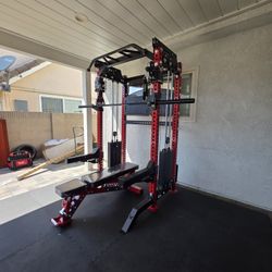 Vesta Pro Series 2in1 Squat Rack | Functional Trainer | 400lb Weight Stack | Commercial Grade | Gym Equipment | FREE DELIVERY🚚