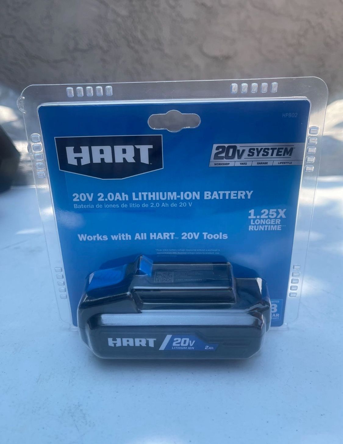HART 20-Volt Lithium-lon 2.0Ah Battery