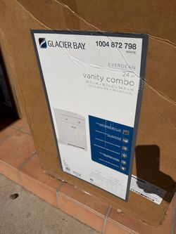 Glacier Bay Everdean 24 in. Vanity Combo White