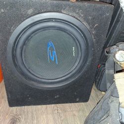 Alpine Type S 10" Dvc. With Box  And Amp
