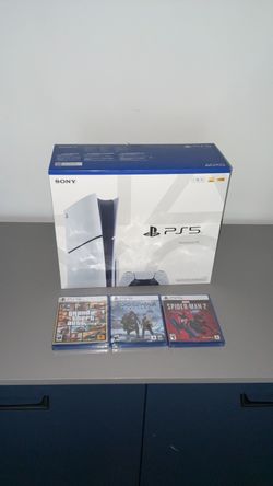 PS5 Slim Console with 3 Games Bundle