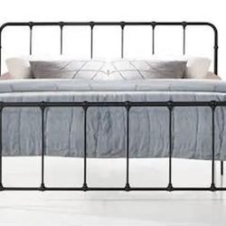 Brand New King Size Metal Platform Bed Belle Isle Furniture Bella Colina Bed Black