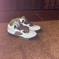 Jordan 5 Green Bean 5.5 Youth Almost New