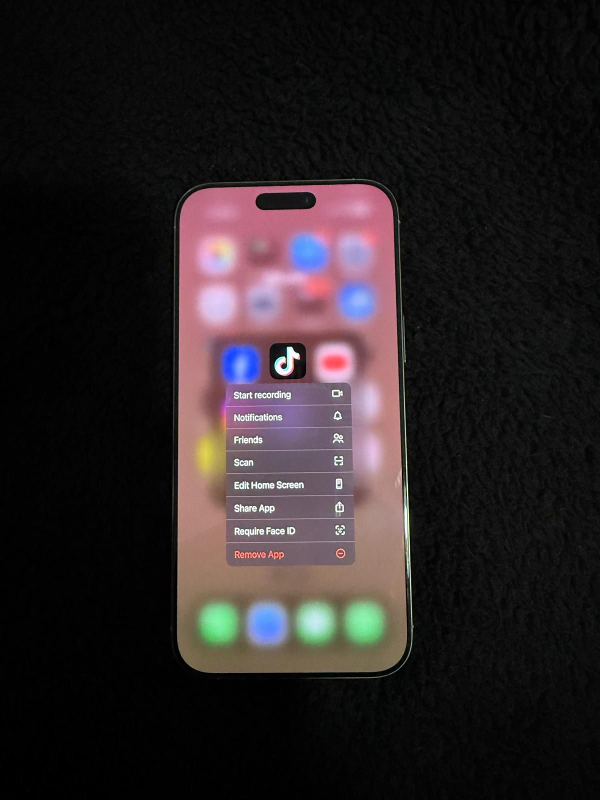 iPhone 16 Pro Max with TikTok Installed