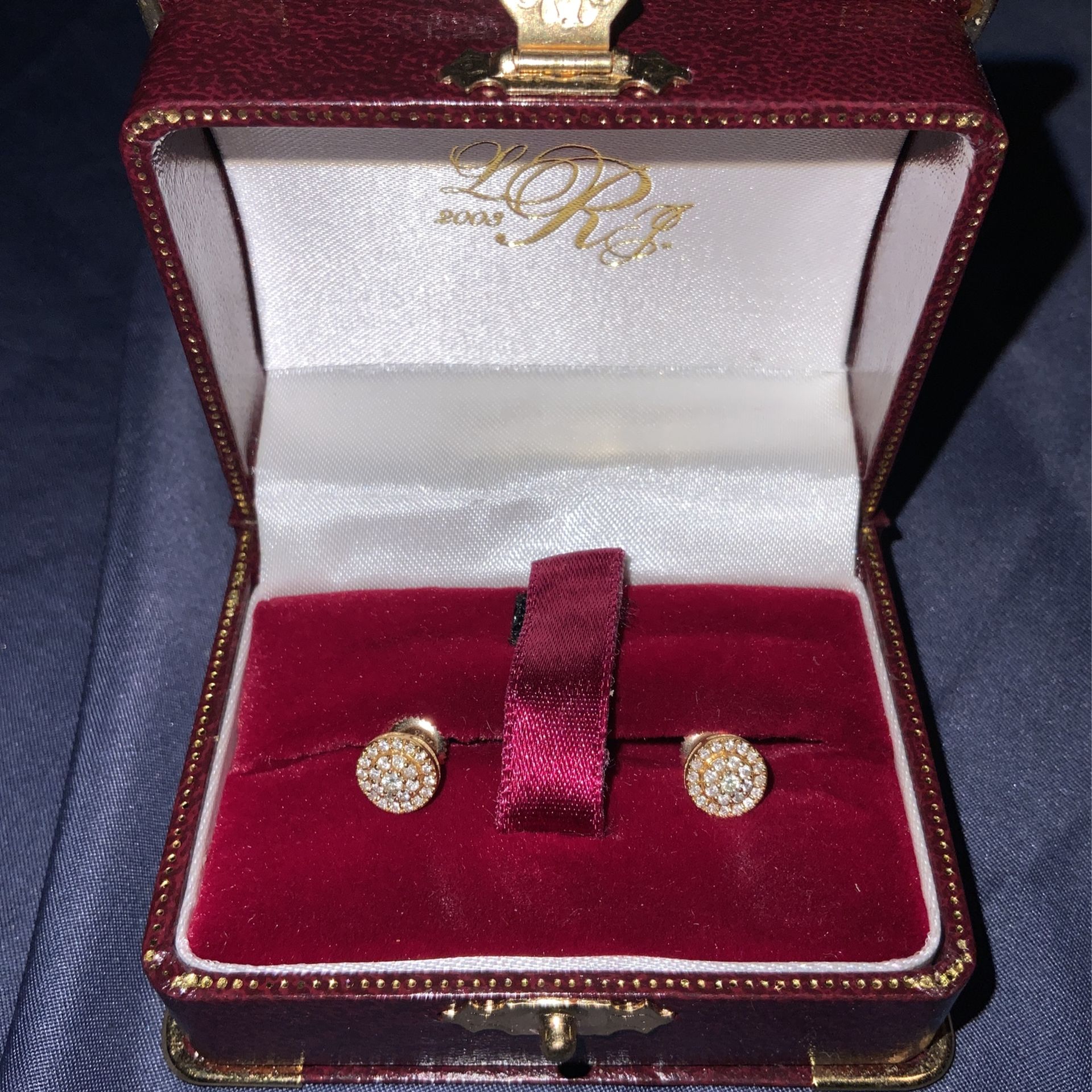 10k Real Diamond Earrings