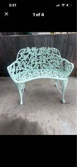 Vintage cast-iron bench