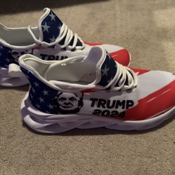 Trump American Flag Shoes for Men 44