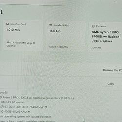 Lenovo AIO Ryzen 5 Pro Mini Computer