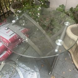 Glass Side Bedroom or Living Room Table 