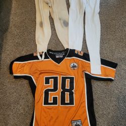 Men Lg thermal long underwear pants. Steve and Barrys Jersey orange #28 jersey items 3. LOT 03