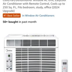 New Midea 6,000 BTU Window Air Conditioner