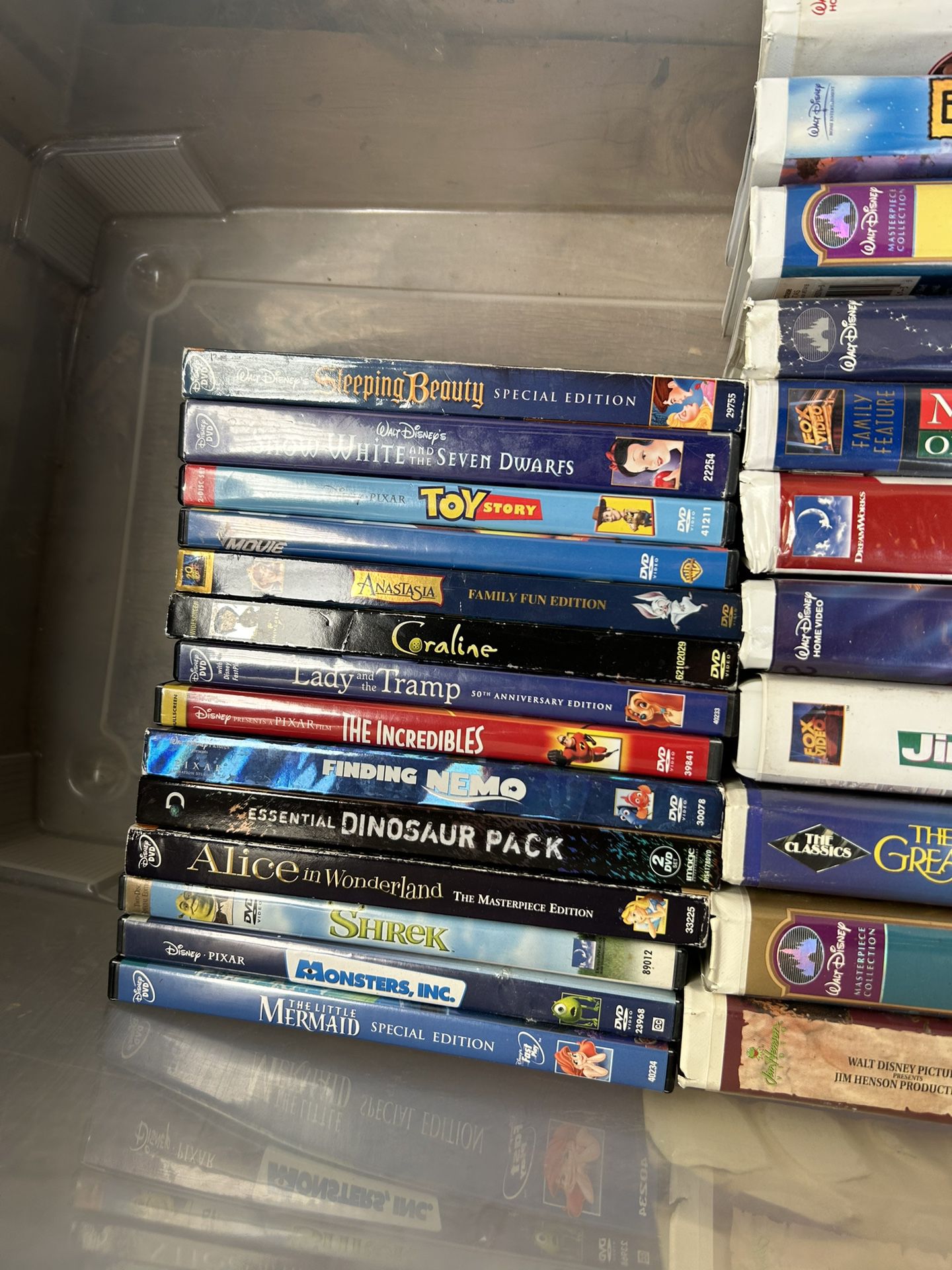 Lot Of Disney/ Kids VHS Movies