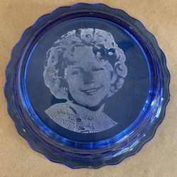 Vintage Shirley Temple Collectable Bowl Cobalt Blue