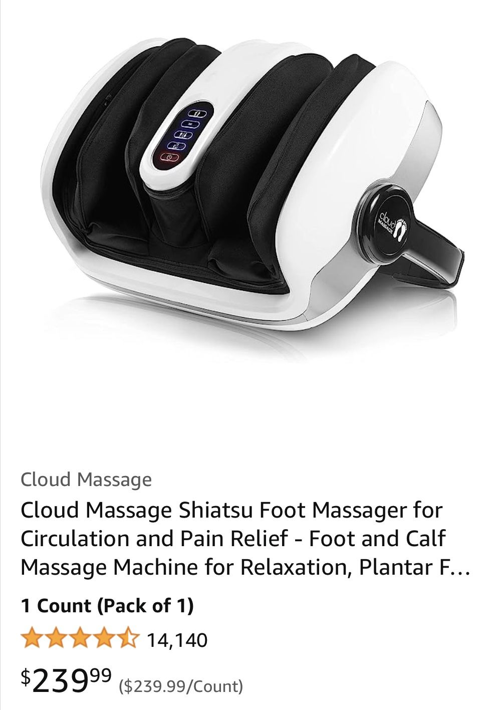 Shiatsu Foot Massager for Circulation and Pain Relief-Foot