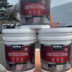 Behr Concrete & Garage Epoxy Coating Silver Gray Paint