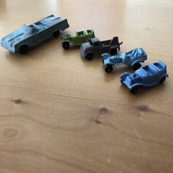 Vtg Lot of 5 Metal Vehicles