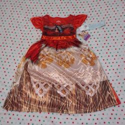 3T Girls' Disney Princess Moana NightGown - Red