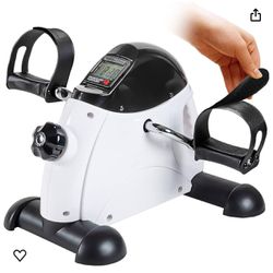 (120) Pedal Exerciser Stationary Under Desk Mini Exercise Bike - Peddler Exerciser with LCD Display, Foot Pedal Exerciser for Seniors,Arm/Leg Exercise