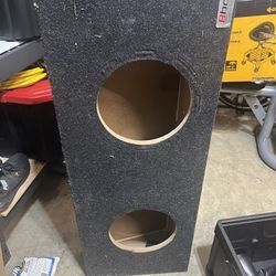 2 10 Inch Subwoofer Box New 