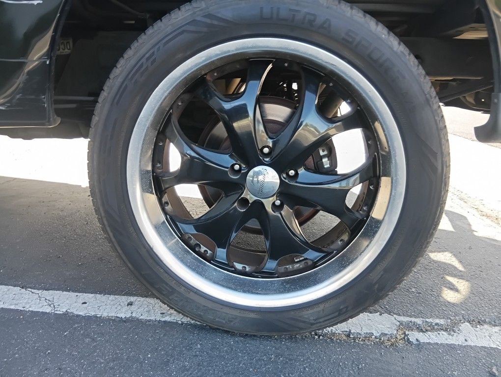 3-22"Rims And Tires Trade For 4 Stock Rims And Tires