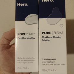 Hero Pore Release Blackhead Clearing Solution And Face Cleansing Mask