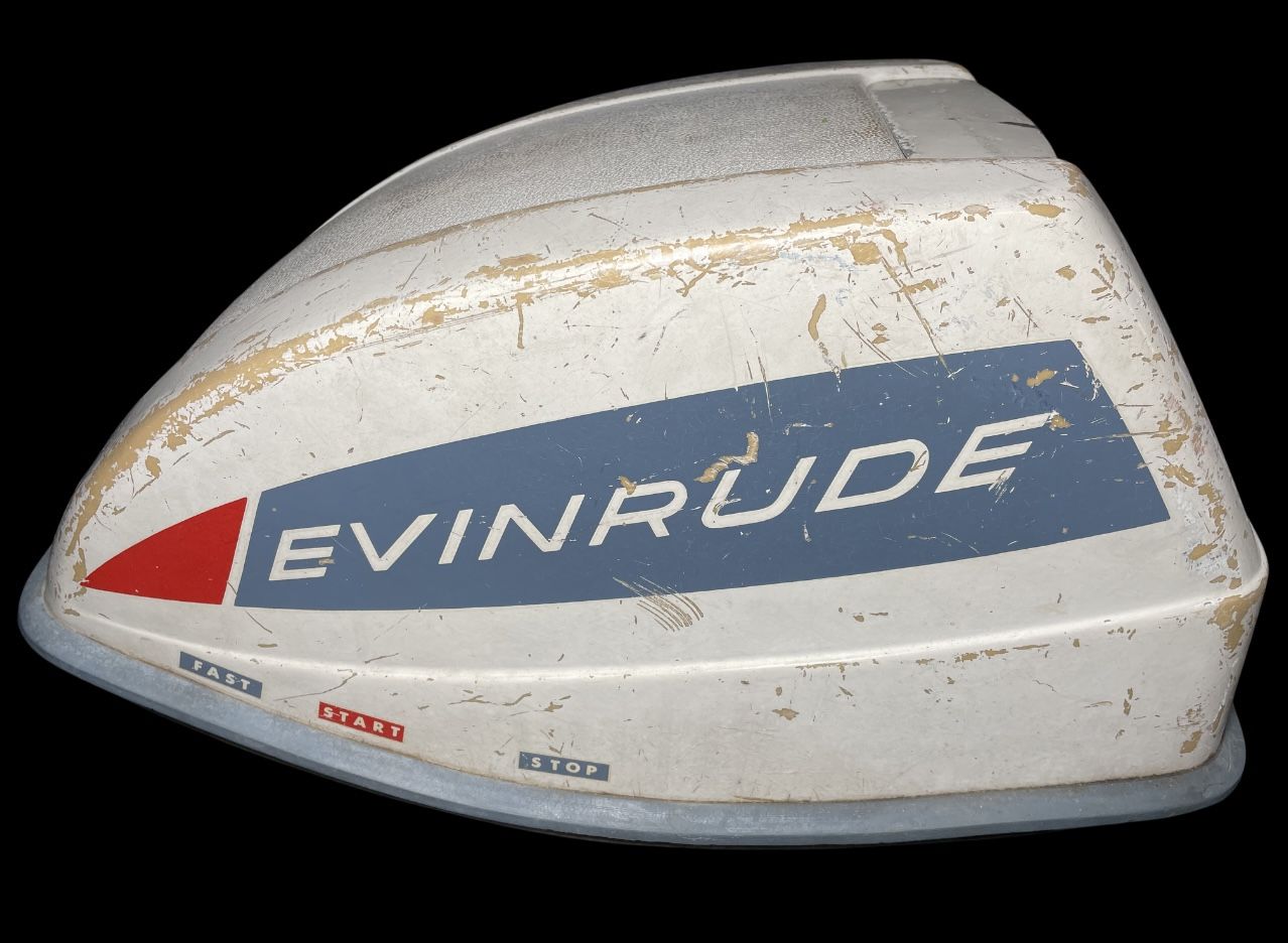 Vintage Evinrude Angler Outboard Motor Housing 