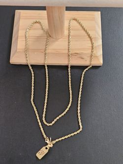 14k gold necklace 26 inch