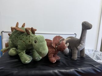 Stuffed dinosaurs