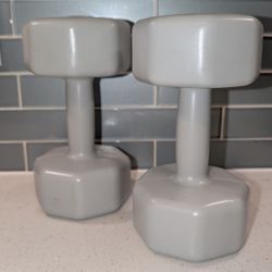Two 8 lb / 3.6 kg Dumbbells - Brand New