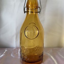 Amber Milk Bottle Made In Italy