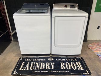 Samsung ActiveWash Top Load Washer & Electric Dryer Set – 🛡️ 30-Day Warranty