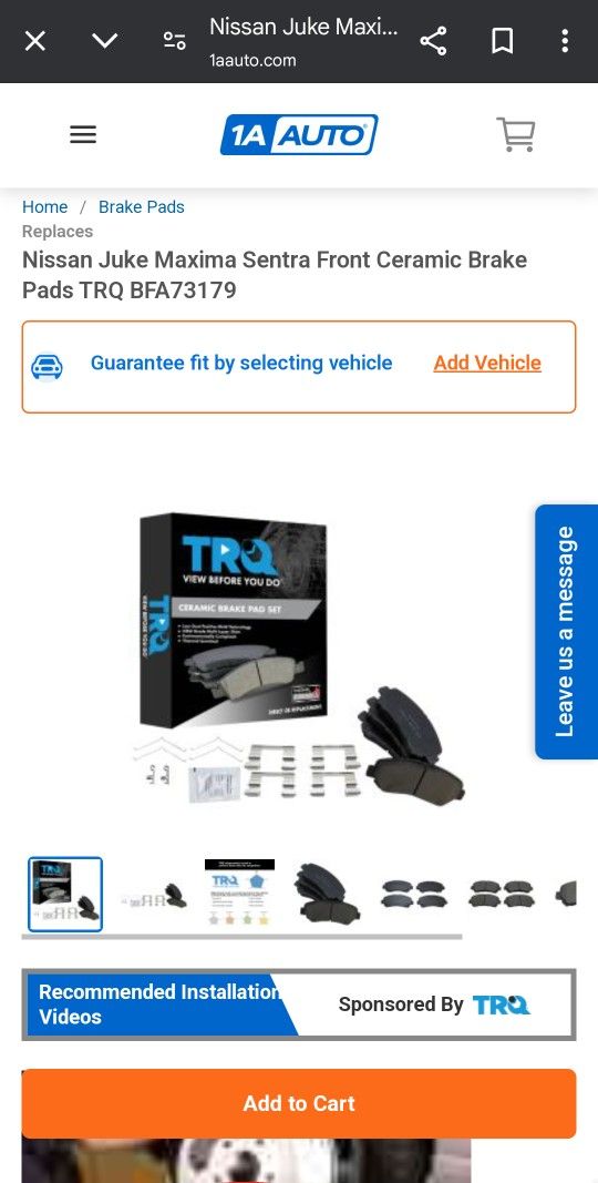 Nissan Brake Pads (Front)