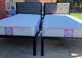 Two twins beds with good mattress $150 each or $300 both