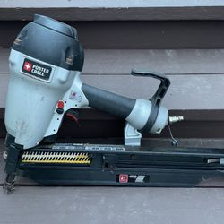 Porter cable nail gun with Craftsman compressor