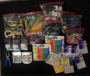 Large Office & School Supplies Bundle Lot
