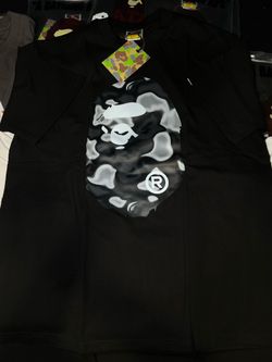 Back and Grey Bape Camo shirt