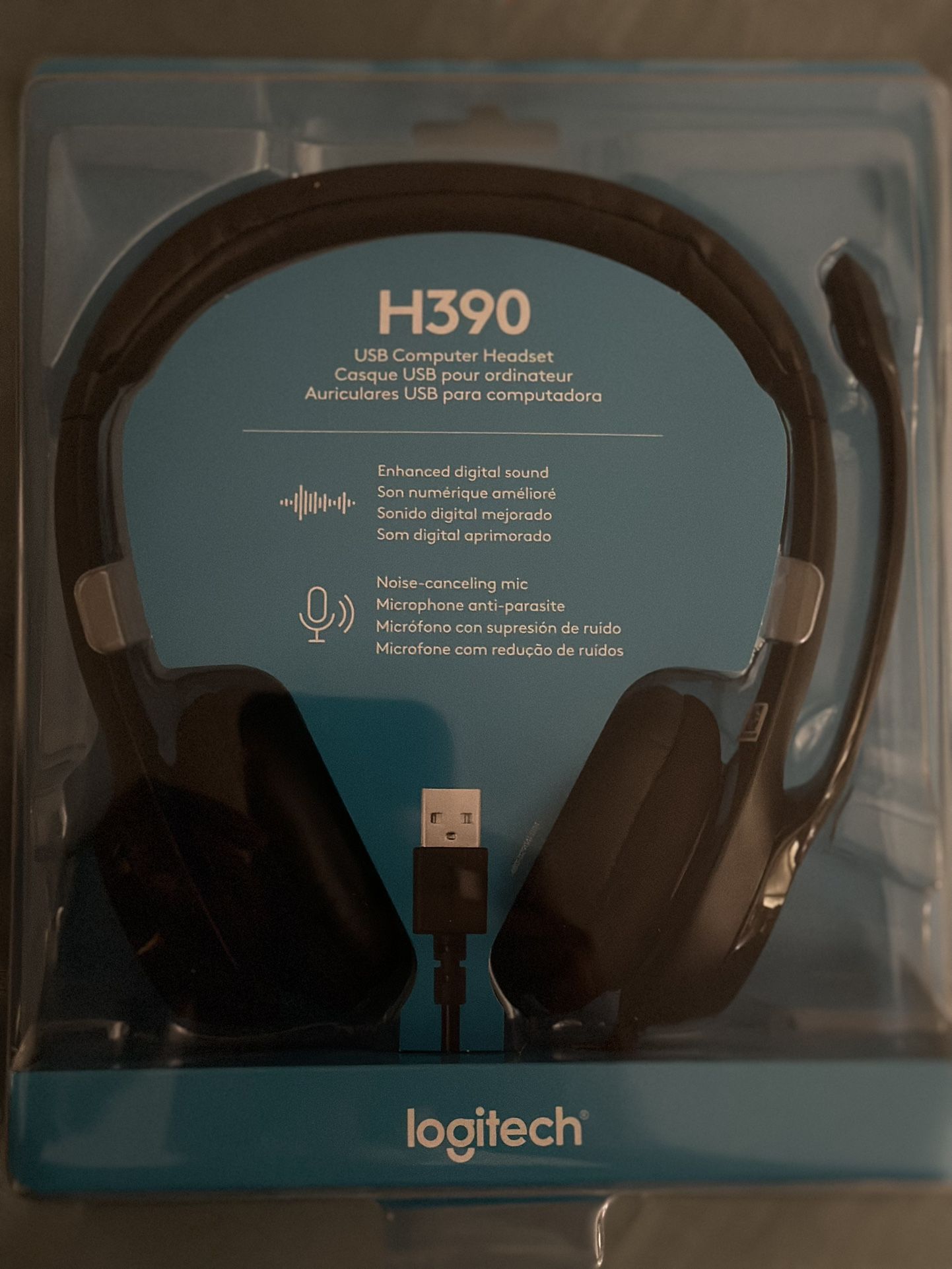 USB Computer headset- Logitech H390