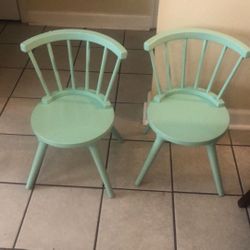 Light Green  Wood  Toddler Chaire