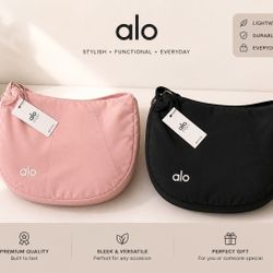 Alo Yoga Shoulder Bags NEW Pink & Black Crossbody Bags