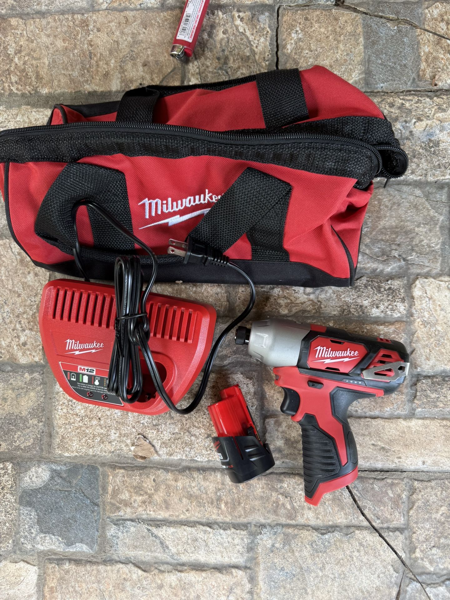 Milwaukee M12 Impact Drill with battery