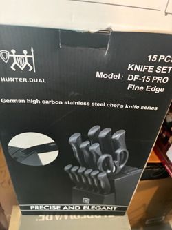 15 pc knife set (new)