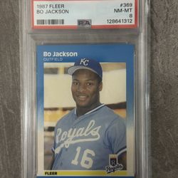 Bo Jackson 1987 Fleer - PSA 8 (NM-MT)