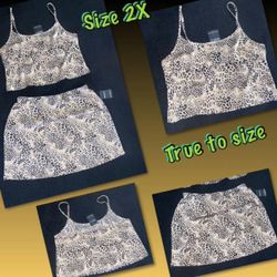 Plus Size Skirt Set